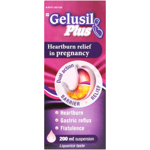 Gelusil Plus Heartburn Relief Suspension 200ml