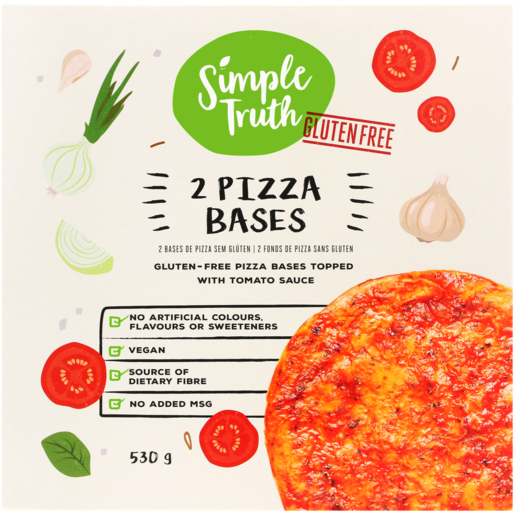 Simple Truth Gluten Free Pizza Bases 2 x 265g