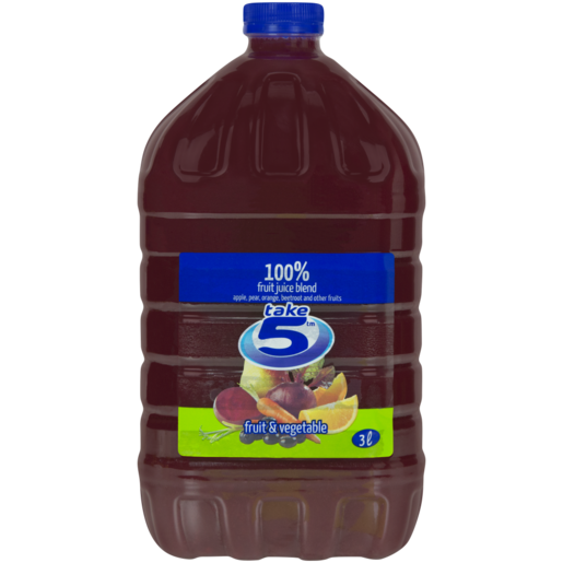 Take 5 100% Fruit & Vegetable Flavoured Fruit Juice 3L