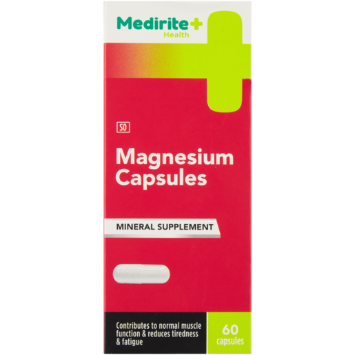 Medirite Magnesium Mineral Supplement Capsules 60 Pack