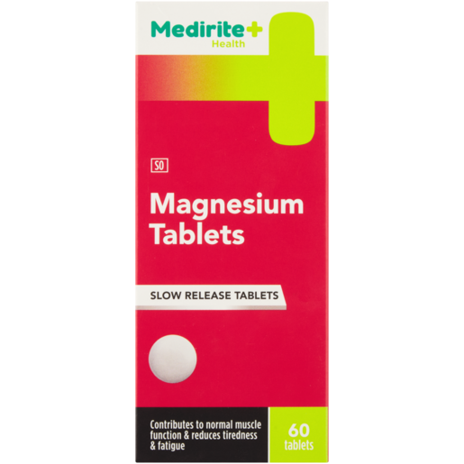 Medirite Slow Release Magnesium Tablets 60 Pack