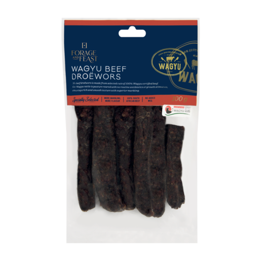 Forage And Feast Wagyu Beef Droëwors 100g