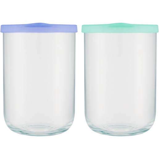 Glass Canister With Lid 1L (Assorted Item - Supplied At Random)
