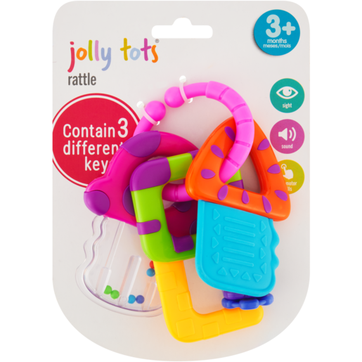 Jolly Tots Rainbow Keys Rattle 3 Months+
