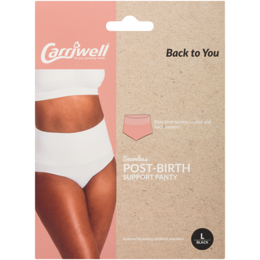 Carriwell Large Black Post Birth Support Panties