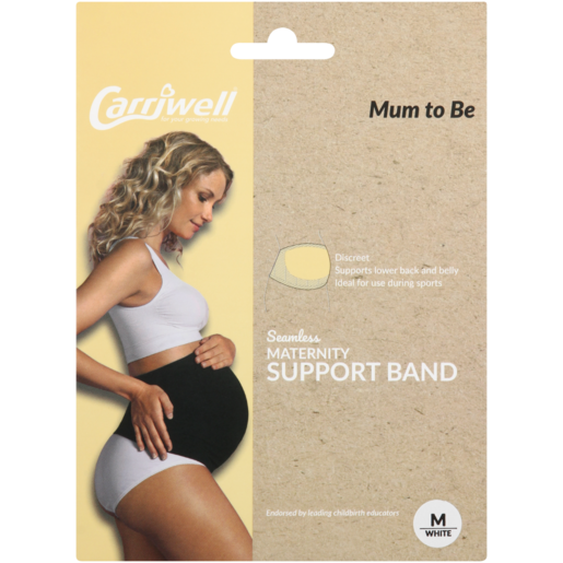 Carriwell White Medium Maternity Support Band