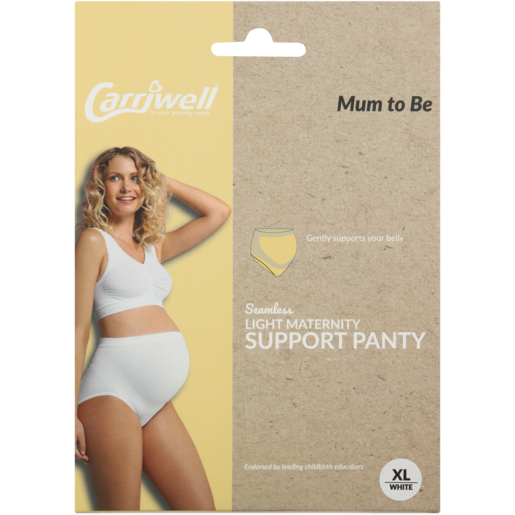 Carriwell White XLFull Belly Light Support Panties