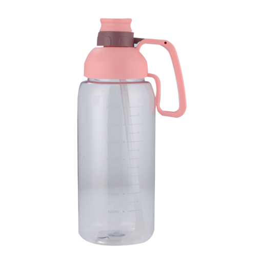 Water Bottle With Carry Handle & Straw 1.8L (Assorted Product - Single Item)