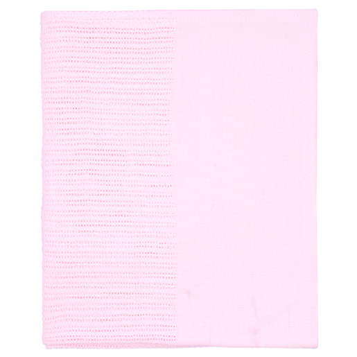 Snuggletime Cot Cellular Pink Blanket 90 x 110cm