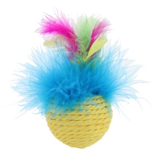 Petshop Cat Toy Ball With Feathers