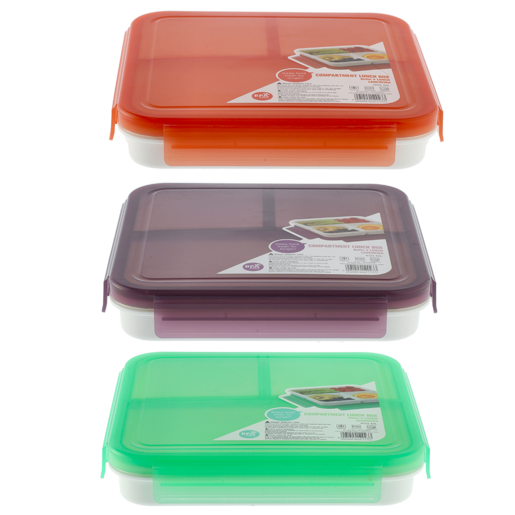 Compartment Lunch Box 850ml (Colour May Vary)