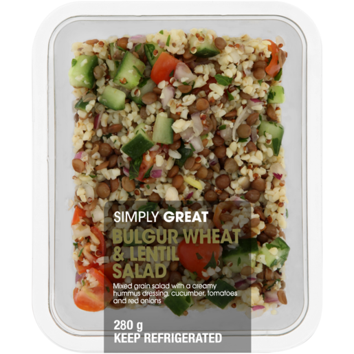 Simply Great Bulgur Wheat & Lentil Salad 280g