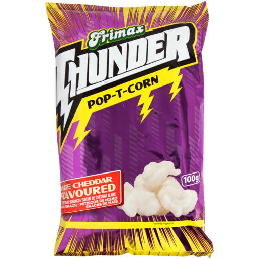 Frimax Thunder White Chedder Flavoured Pop-T-Corn Bag 100g