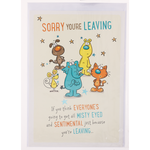 Carlton Cards Large Sorry You're Leaving Card