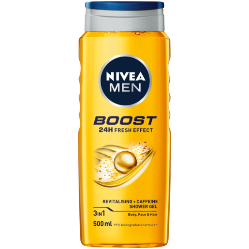 NIVEA MEN Boost Shower Gel Bottle 500ml