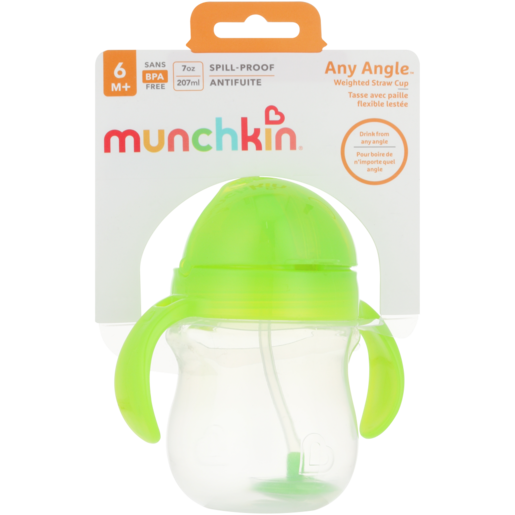 Munchkin Green Weighted Flexi-Straw Cup 6 Months +
