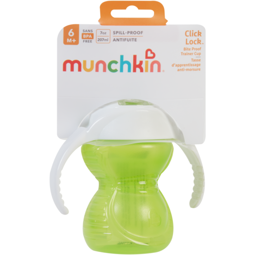 Munchkin Green Click Lock Bite Proof Trainer Cup 6 Months +