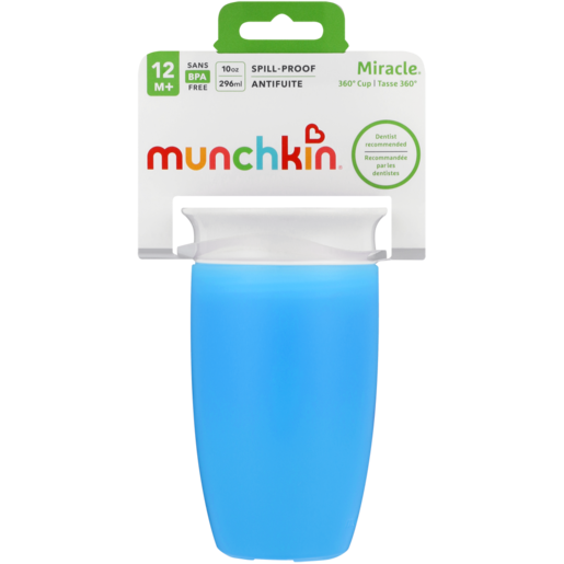 Munchkin Miracle Blue Spill-Proof Sippy Cup 12+ Months 296ml