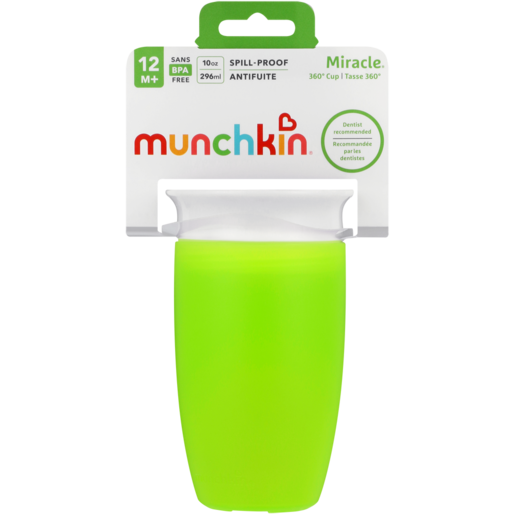 Munchkin Miracle Green Spill-Proof Sippy Cup 12+ Months 296ml