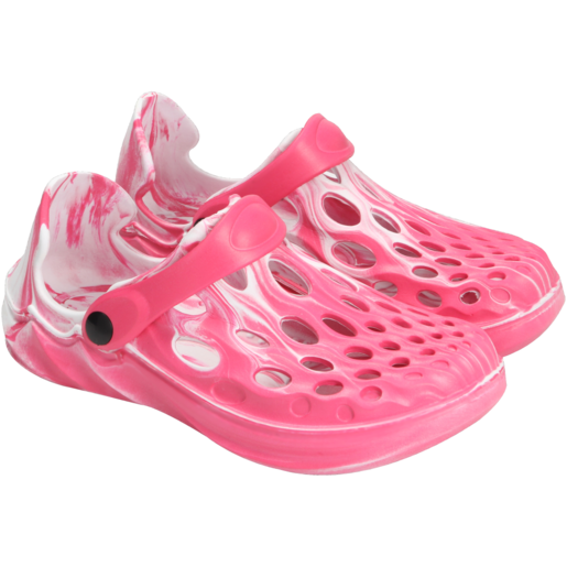 Ladies Raspberry Sorbet Clog Shoes Size 2 - 7