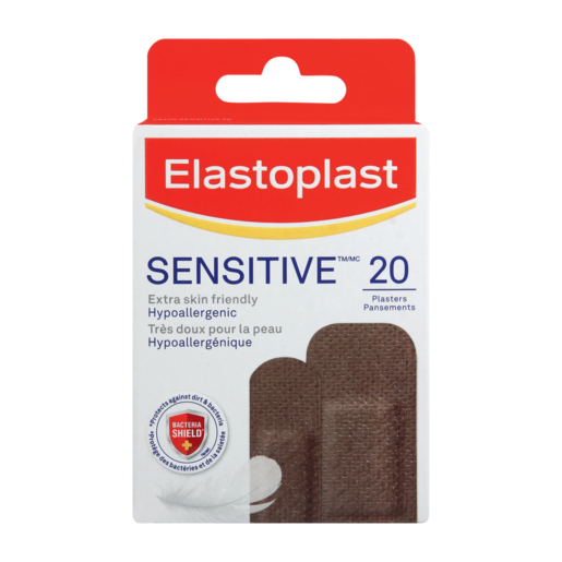 Elastoplast Dark Sensitive Plasters 20 Pack