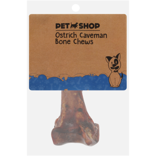 Petshop Ostrich Caveman Bone Dog Chews Pack