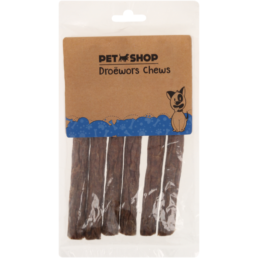 Petshop Dog Droëwors Dog Chews 6 Pack
