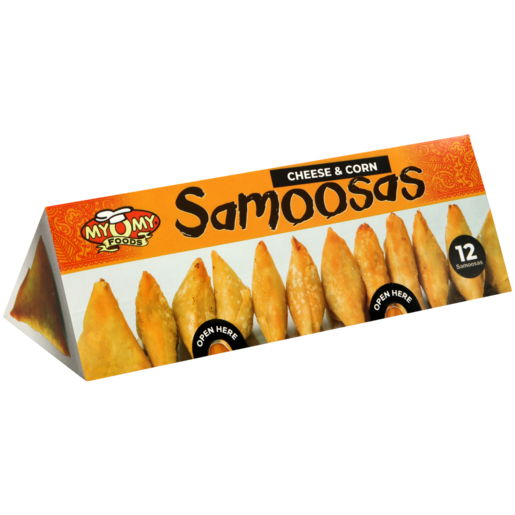 MyOMy Foods Frozen Cheese & Corn Samoosas 12 Pack