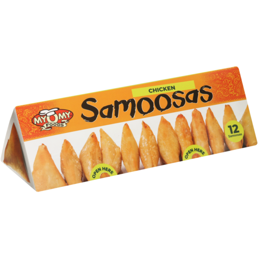 MyOMy Foods Frozen Chicken Samoosas 12 Pack