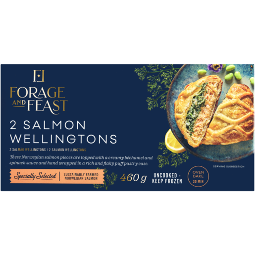Forage And Feast Frozen Salmon Wellingtons Pies 2 x 230g