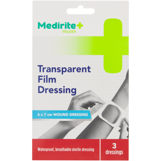 Medirite Transparent Film Dressings 3 Pack
