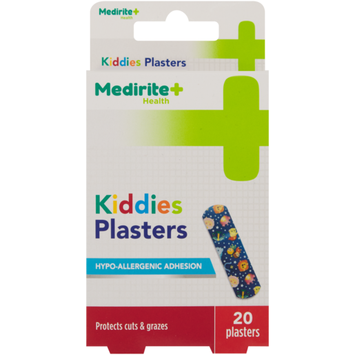 Medirite Hypo-Allergenic Adhesion Kiddies Plasters 20 Pack