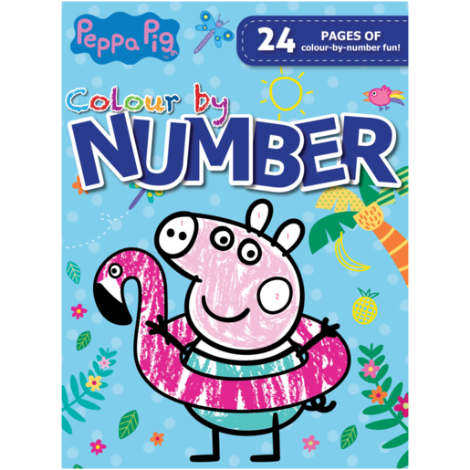 Peppa Pig Colour By Number Colouring Book 24 Pages