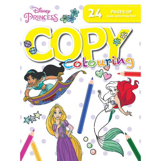 Disney Princess Copy Colour Book 24 Pages