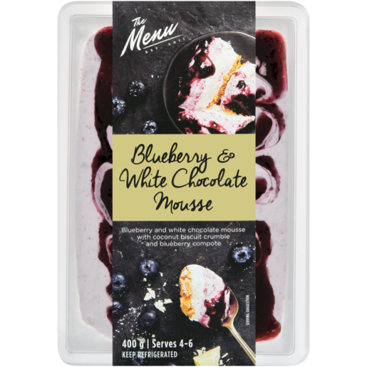 The Menu Blueberry & White Chocolate Mousse 400g