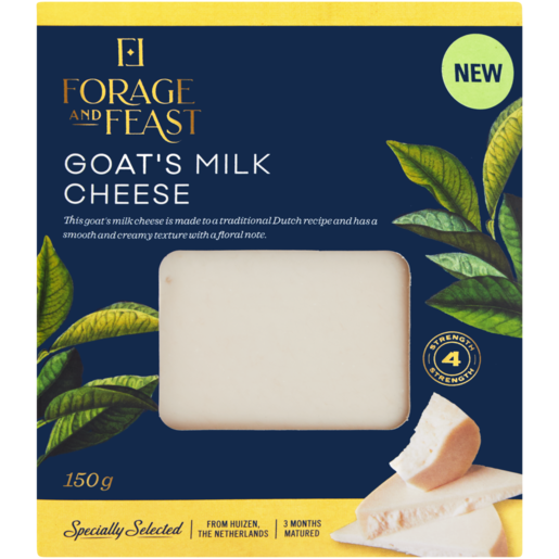 Forage And Feast Plain Goat Cheese 150g