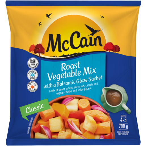 McCain Frozen Classic Roast Vegetable Mix Bag 700g