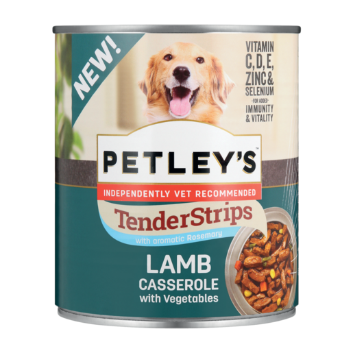 Petley's Tender Strips Lamb Casserole & Vegetables Flavoured Dog Food 775g