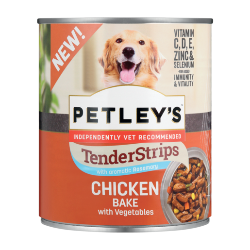 Petley's Tender Strips Chicken Bake With Vegetables Dog Food Can 775g
