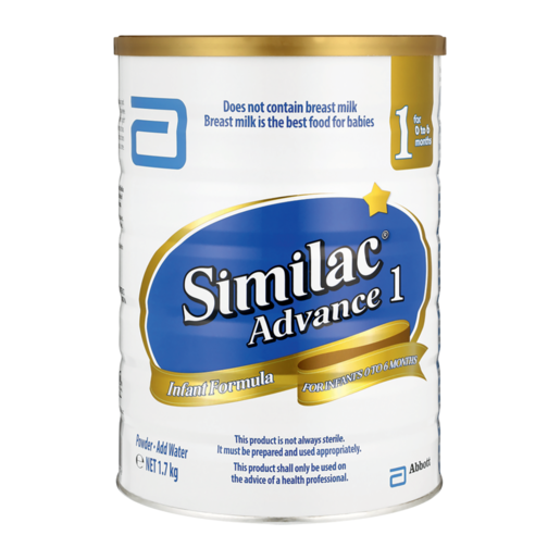 Similac Advance 1 Starter Infant Formula 0-6 Months 1.7kg