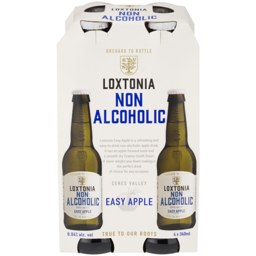 Loxtonia Non-Alcoholic Cider Bottles 4 x 340ml