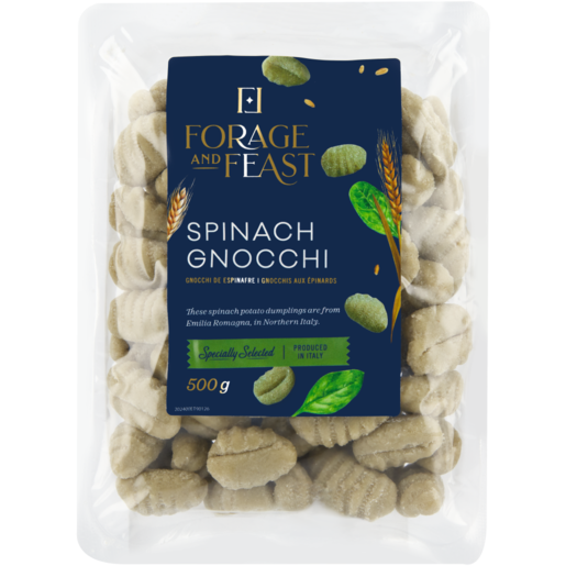 Forage And Feast Spinach Gnocchi Pasta 500g