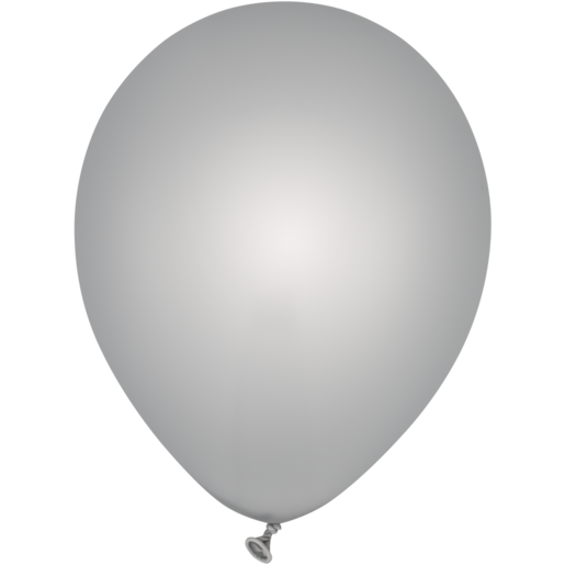 Party Xpress Silver Chrome Latex Balloon