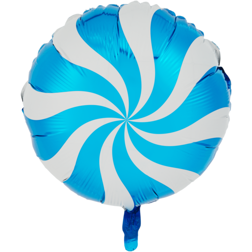 Grabo Swirl Blue & White Foil Balloon 45.7cm