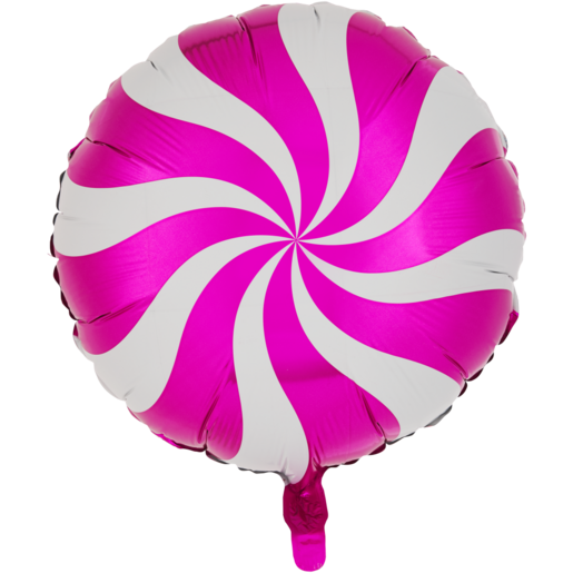 Grabo Swirl Pink & White Foil Balloon 45.7cm