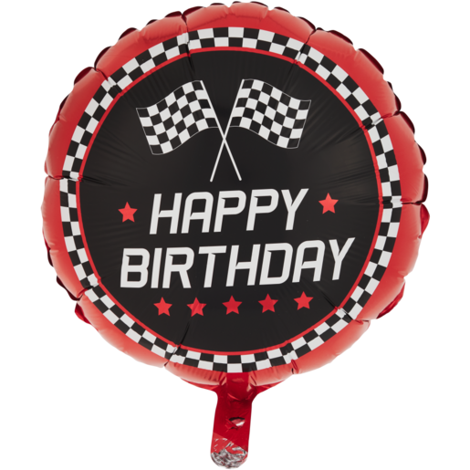 Grabo Racing Happy Birthday Foil Balloon 45.7cm