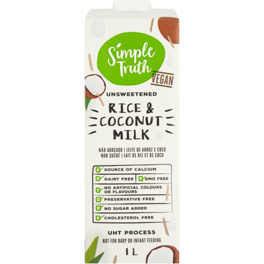 Simple Truth Unsweetened Rice & Coconut Milk 1L