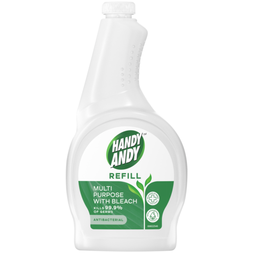 Handy Andy Multipurpose Antibacterial Cleaning Spray With Bleach Refill 500ml