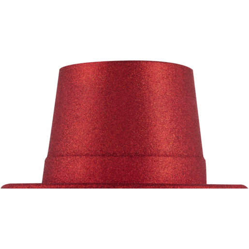 Party Xpress Red Glitter Top Hat