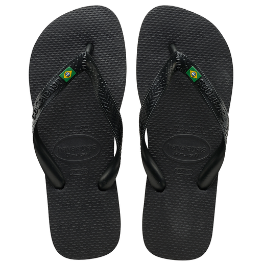 Havaianas Unisex Brazil Logo Black Sandals 43/44 | Sandals & Flip Flops ...